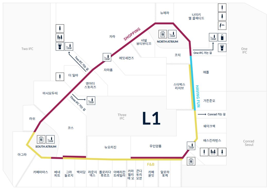 Building's Internal Routes Map Image